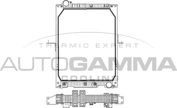 Autogamma 401464 - Radiators, Motora dzesēšanas sistēma autodraugiem.lv