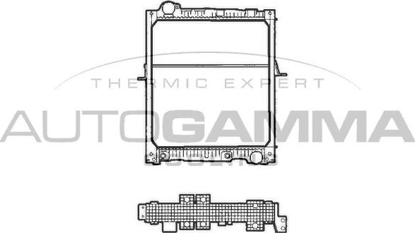 Autogamma 401470 - Radiators, Motora dzesēšanas sistēma autodraugiem.lv