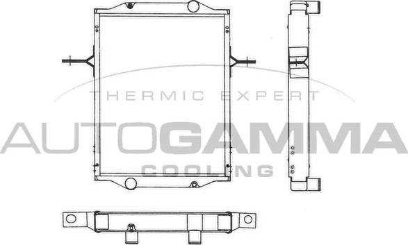 Autogamma 401500 - Radiators, Motora dzesēšanas sistēma autodraugiem.lv