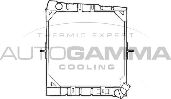 Autogamma 401110 - Radiators, Motora dzesēšanas sistēma autodraugiem.lv