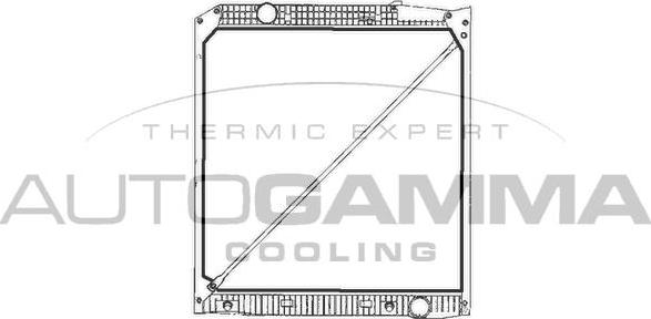 Autogamma 401118 - Radiators, Motora dzesēšanas sistēma autodraugiem.lv