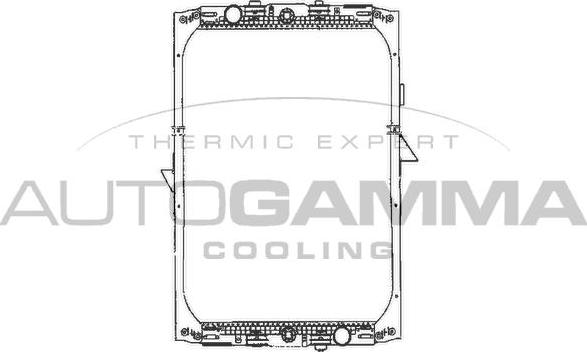 Autogamma 401124 - Radiators, Motora dzesēšanas sistēma autodraugiem.lv