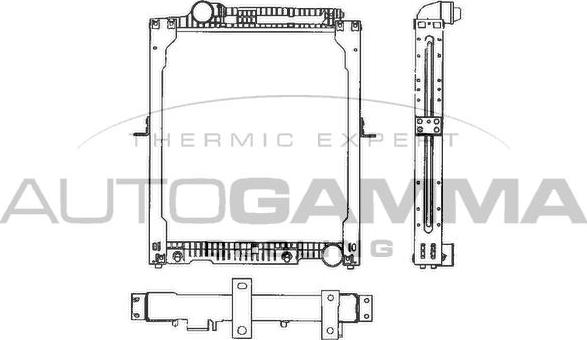 Autogamma 403478 - Radiators, Motora dzesēšanas sistēma autodraugiem.lv