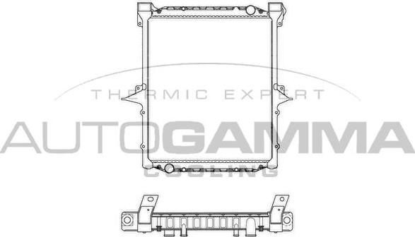 Autogamma 403684 - Radiators, Motora dzesēšanas sistēma autodraugiem.lv