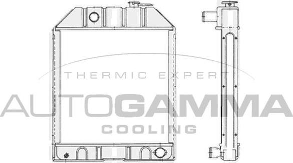 Autogamma 402522 - Radiators, Motora dzesēšanas sistēma autodraugiem.lv