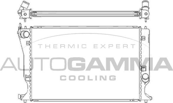 Autogamma 104427 - Radiators, Motora dzesēšanas sistēma autodraugiem.lv