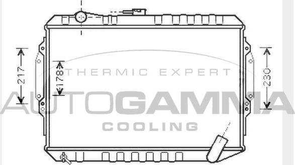 Autogamma 104548 - Radiators, Motora dzesēšanas sistēma autodraugiem.lv