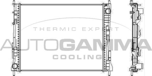 Autogamma 104561 - Radiators, Motora dzesēšanas sistēma autodraugiem.lv