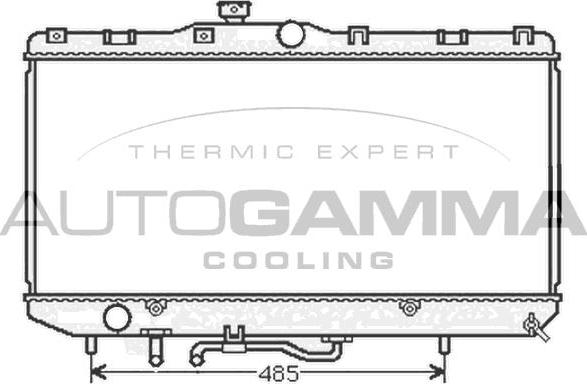 Autogamma 104568 - Radiators, Motora dzesēšanas sistēma autodraugiem.lv