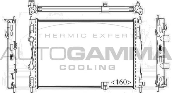 Autogamma 104531 - Radiators, Motora dzesēšanas sistēma autodraugiem.lv