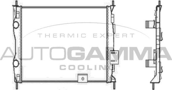 Autogamma 104528 - Radiators, Motora dzesēšanas sistēma autodraugiem.lv