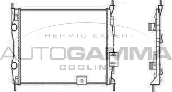 Autogamma 104527 - Radiators, Motora dzesēšanas sistēma autodraugiem.lv