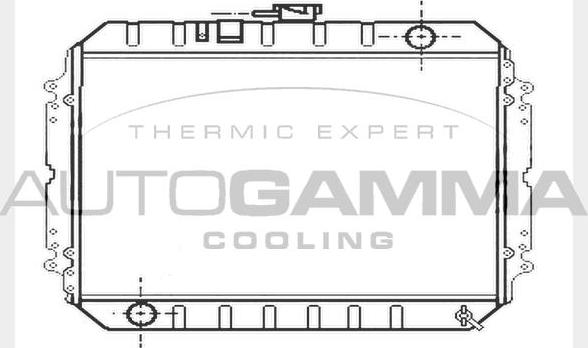 Autogamma 104696 - Radiators, Motora dzesēšanas sistēma autodraugiem.lv