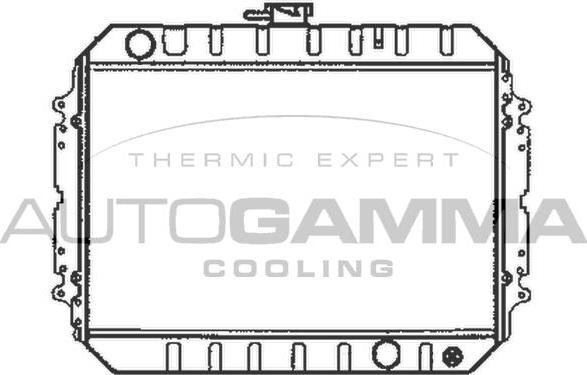 Autogamma 104697 - Radiators, Motora dzesēšanas sistēma autodraugiem.lv