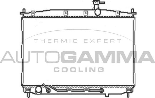 Autogamma 104644 - Radiators, Motora dzesēšanas sistēma autodraugiem.lv