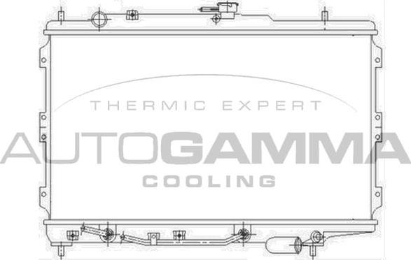 Autogamma 104659 - Radiators, Motora dzesēšanas sistēma autodraugiem.lv