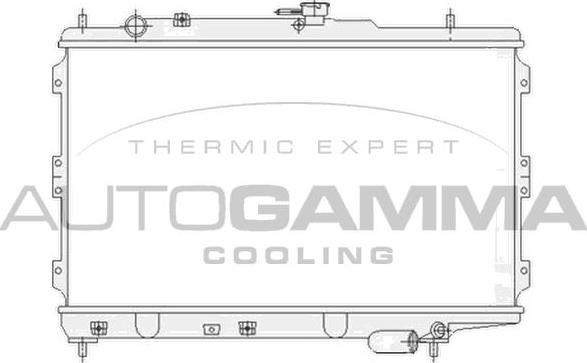 Autogamma 104658 - Radiators, Motora dzesēšanas sistēma autodraugiem.lv