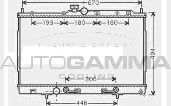 Autogamma 104604 - Radiators, Motora dzesēšanas sistēma autodraugiem.lv