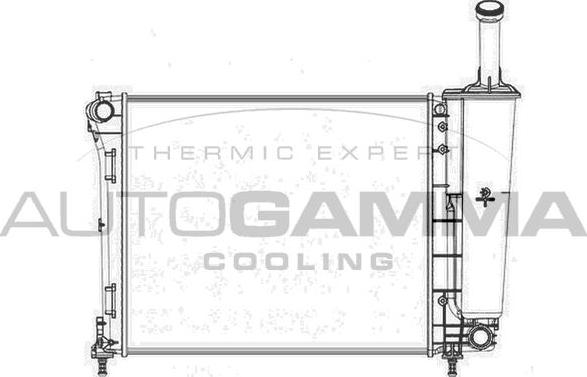 Autogamma 104618 - Radiators, Motora dzesēšanas sistēma autodraugiem.lv