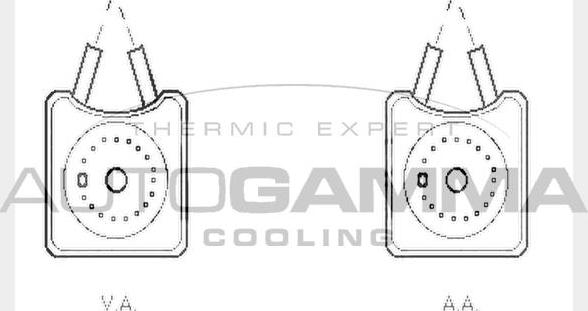 Autogamma 104613 - Eļļas radiators, Motoreļļa autodraugiem.lv