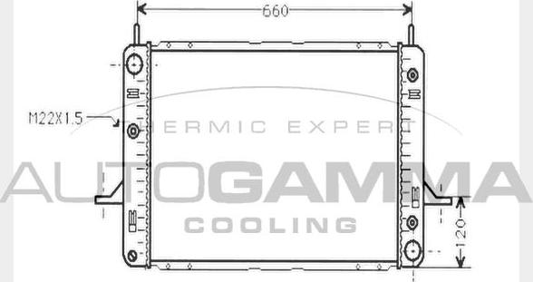 Autogamma 104639 - Radiators, Motora dzesēšanas sistēma autodraugiem.lv