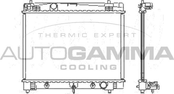 Autogamma 104623 - Radiators, Motora dzesēšanas sistēma autodraugiem.lv