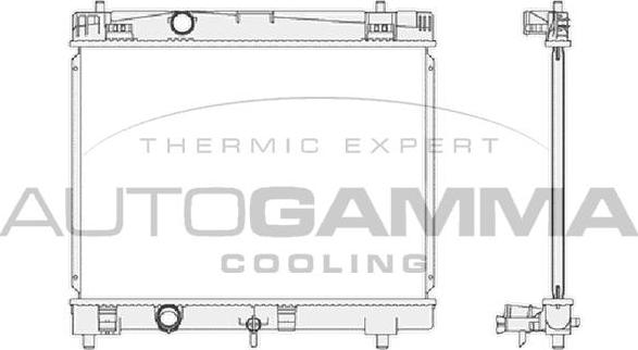 Autogamma 104622 - Radiators, Motora dzesēšanas sistēma autodraugiem.lv