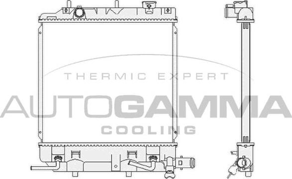 Autogamma 104678 - Radiators, Motora dzesēšanas sistēma autodraugiem.lv