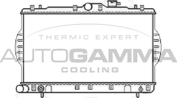 Autogamma 104062 - Radiators, Motora dzesēšanas sistēma autodraugiem.lv