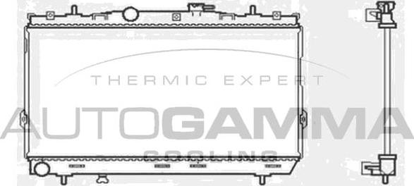 Autogamma 104005 - Radiators, Motora dzesēšanas sistēma autodraugiem.lv