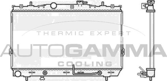 Autogamma 104084 - Radiators, Motora dzesēšanas sistēma autodraugiem.lv