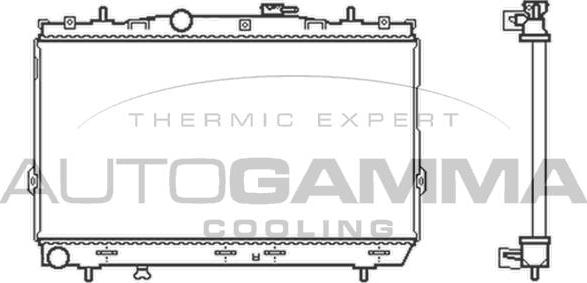 Autogamma 104083 - Radiators, Motora dzesēšanas sistēma autodraugiem.lv