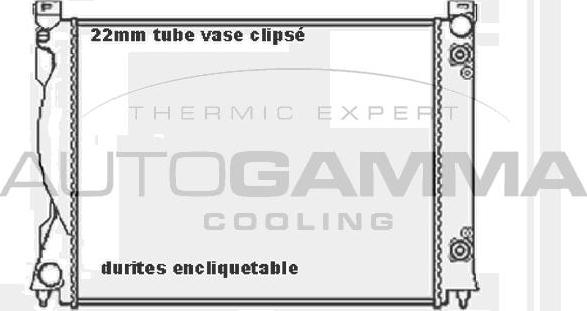 Autogamma 104030 - Radiators, Motora dzesēšanas sistēma autodraugiem.lv