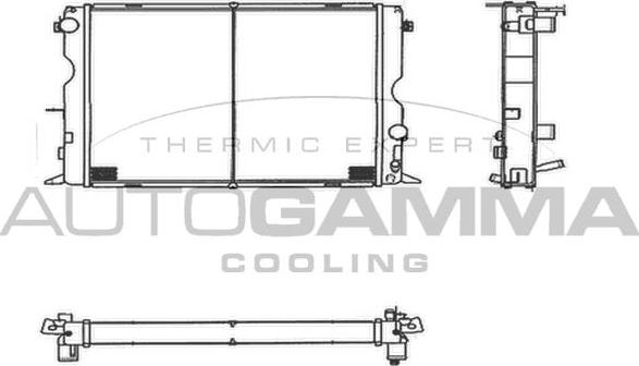 Autogamma 104020 - Radiators, Motora dzesēšanas sistēma autodraugiem.lv