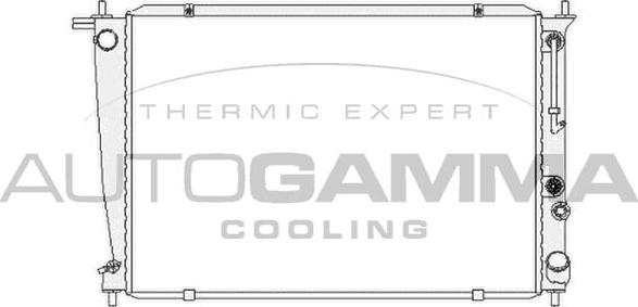 Autogamma 104072 - Radiators, Motora dzesēšanas sistēma autodraugiem.lv
