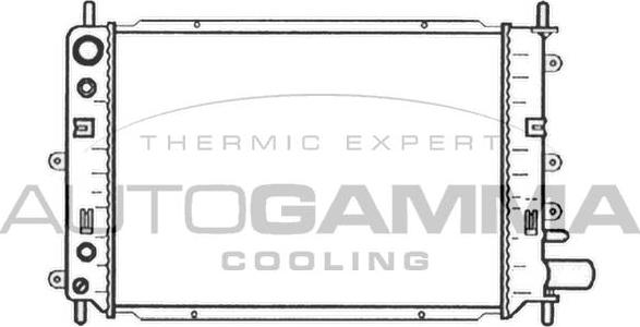 Autogamma 104144 - Radiators, Motora dzesēšanas sistēma autodraugiem.lv