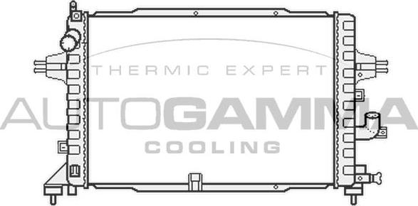 Autogamma 104158 - Radiators, Motora dzesēšanas sistēma autodraugiem.lv