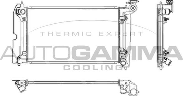 Autogamma 104164 - Radiators, Motora dzesēšanas sistēma autodraugiem.lv