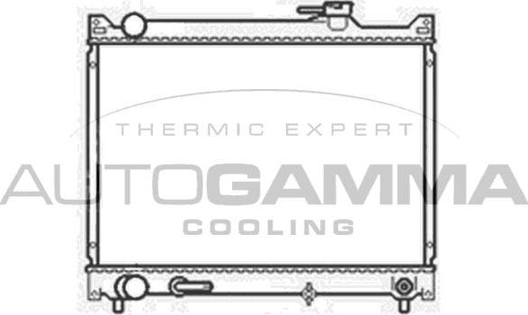 Autogamma 104161 - Radiators, Motora dzesēšanas sistēma autodraugiem.lv