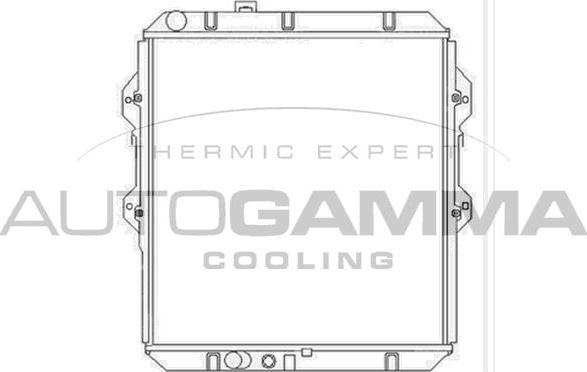 Autogamma 104163 - Radiators, Motora dzesēšanas sistēma autodraugiem.lv