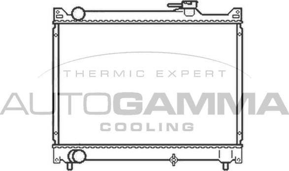 Autogamma 104108 - Radiators, Motora dzesēšanas sistēma autodraugiem.lv