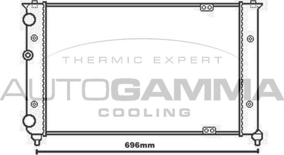 Autogamma 104130 - Radiators, Motora dzesēšanas sistēma autodraugiem.lv