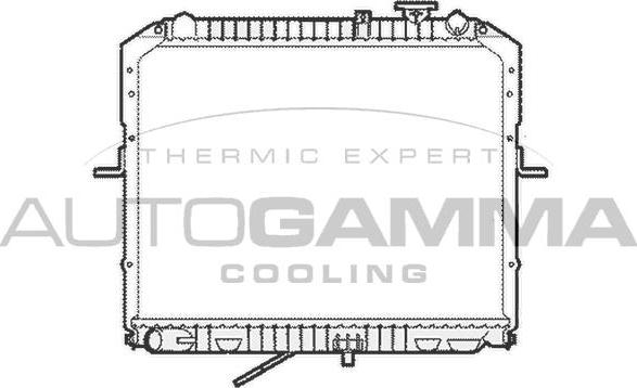 Autogamma 104120 - Radiators, Motora dzesēšanas sistēma autodraugiem.lv