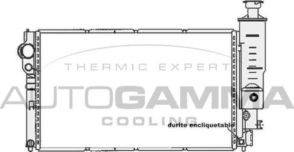 Autogamma 104121 - Radiators, Motora dzesēšanas sistēma autodraugiem.lv