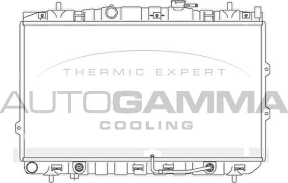 Autogamma 104174 - Radiators, Motora dzesēšanas sistēma autodraugiem.lv