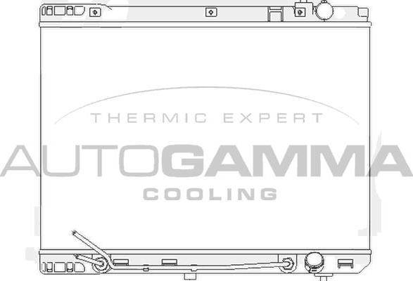 Autogamma 104843 - Radiators, Motora dzesēšanas sistēma autodraugiem.lv