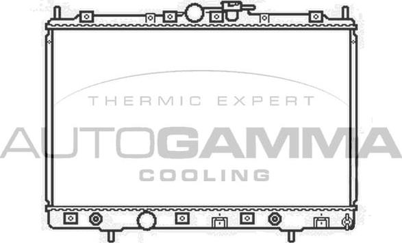 Autogamma 104855 - Radiators, Motora dzesēšanas sistēma autodraugiem.lv