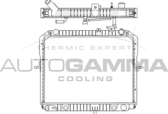 Autogamma 104850 - Radiators, Motora dzesēšanas sistēma autodraugiem.lv