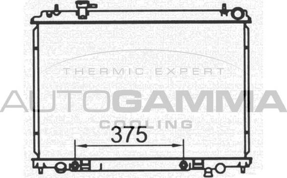 Autogamma 104858 - Radiators, Motora dzesēšanas sistēma autodraugiem.lv