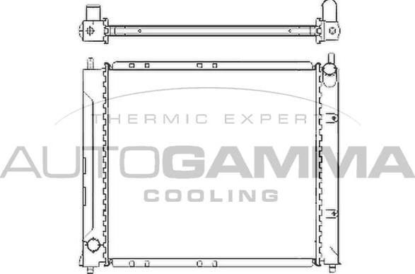 Autogamma 104853 - Radiators, Motora dzesēšanas sistēma autodraugiem.lv